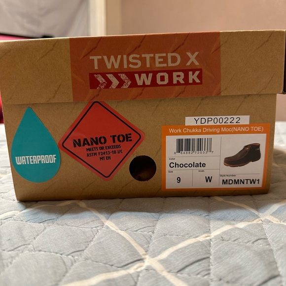 Men’s Twisted X Work Boots, Composite toe chukka driving moccasins! - Picture 2 of 4